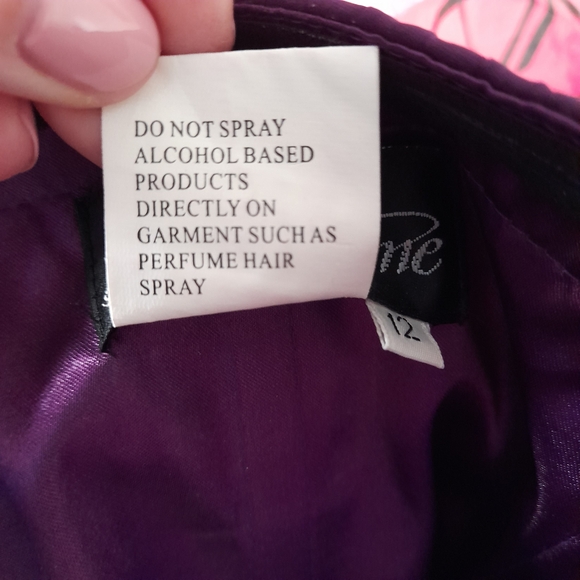 La Femme Purple High Low Grad/Prom Dress - Picture 8 of 9